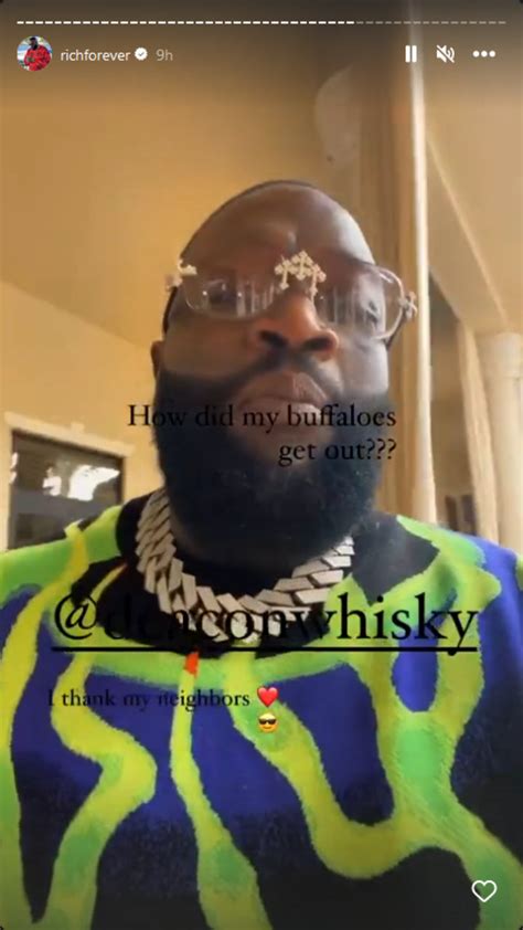 Rick Ross Responds After His Escaped Buffaloes Piss Off Neighbors