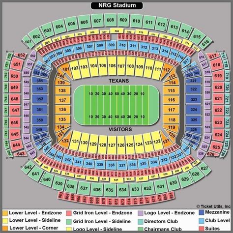 Nrg Stadium Seating Chart With Seat Numbers