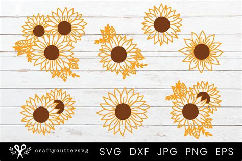 Free Svg Sunflower Svg Pattern 13360 Svg File For Diy Machine