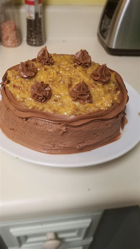 It is so moist and that special chunky frosting compliments the chocolate cake in the best way possible. I made a German Chocolate Cake from scratch (cake and ...