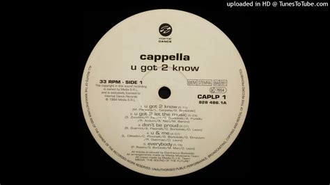 Cappella Everybody Album Version 1994 Youtube