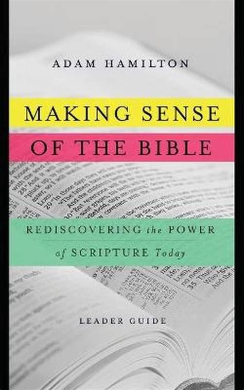 Making Sense Of The Bible Leader Guide 9781426785580 Adam