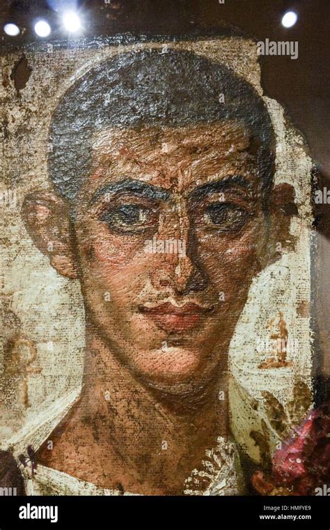Fayum Mummy Portrait Egyptian Ptolemaic Collection Louvre Museum