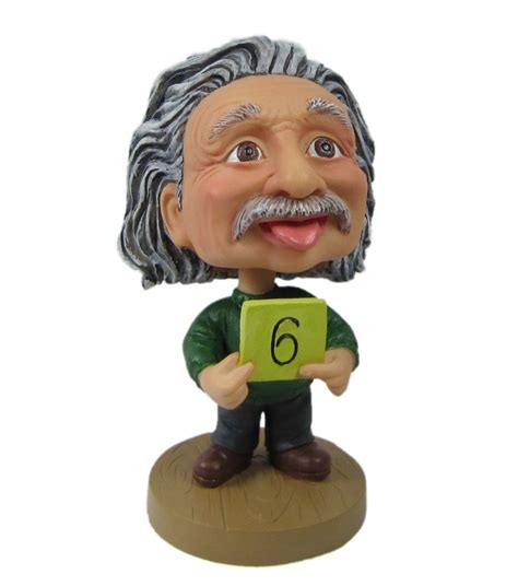 Mini 5 Inches Einstein Bobble Heads For Car Dashboard Bobble Head