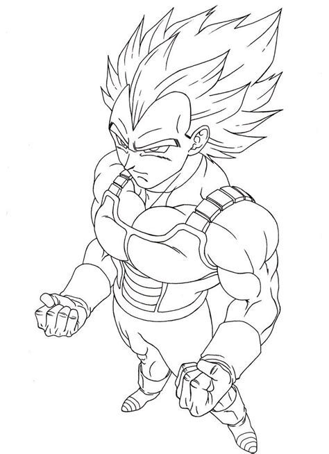 Printable Vegeta Coloring Pages Anime Coloring Pages