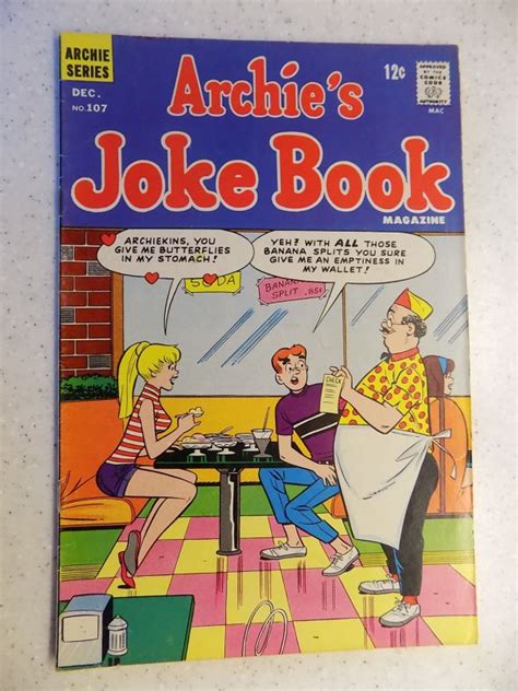 archie s joke book 107 archie jughead veronica betty riverdale cartoon comic books silver