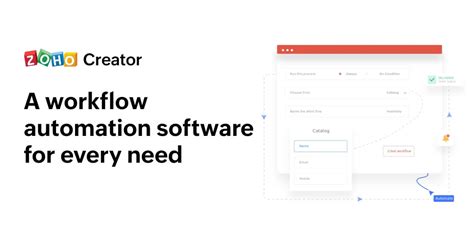 Free Workflow Automation Software Zoho Creator