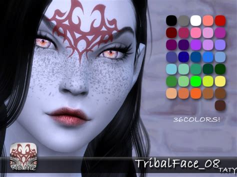 Simsworkshop Tribal Face 08 By Taty • Sims 4 Downloads