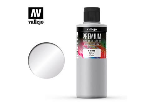 Vallejo Premium Colors Metallic Silver 200ml Everything Airbrush