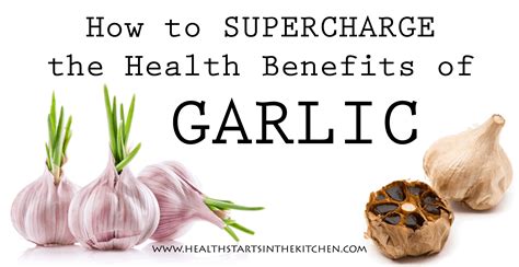 Black Garlic And Sprouted Garlic Have Enhanced Health Benefits Health Starts In The Kitchen