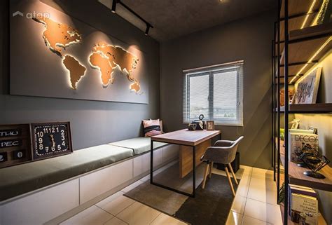 Industrial Modern Study Room Terrace Design Ideas And Photos Malaysia