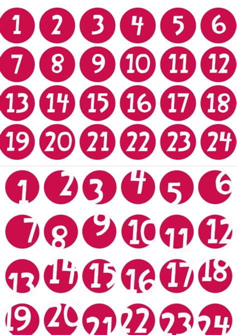Hundertertafel pdf und hundertertafel übungen zum ausdrucken von mathefritz. Adventskalender Zahlen zum Ausdrucken | Meine Svenja