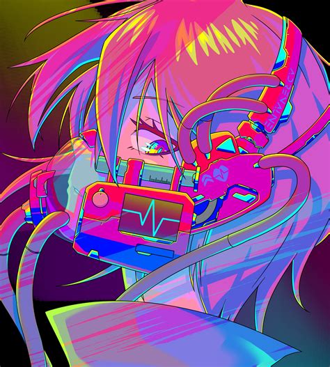 Anime Artwork Mask Anime Girls Colorful 2723x3031 Wallpaper