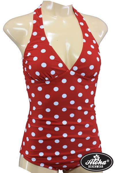 1950s Vintage Pin Up Polka Dots Swimsuit