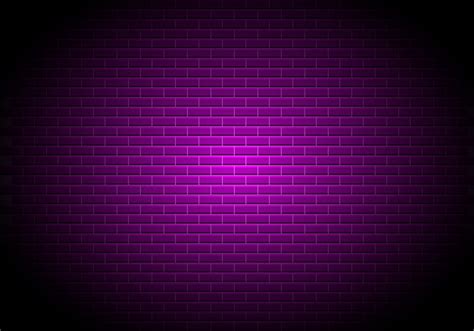Brick Wall With Purple Neon Lightning Stonewall Texture Background