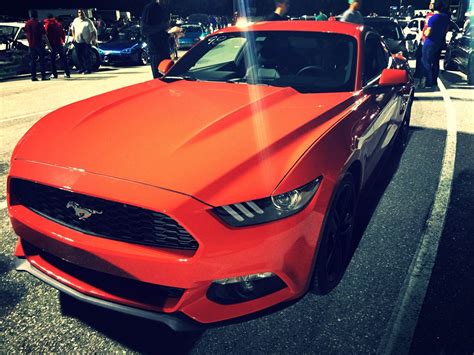2015 Competition Orange Ford Mustang Ecoboost Premium Pictures Mods