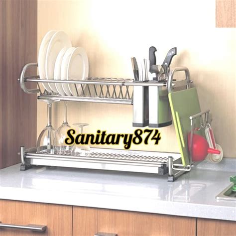 Terutama kegunaannya untuk mempermudah anda dalam menyimpan berbagai perabotan dapur seperti piring, gelas, mangkok, sendok dan lain sebagainya. Jual Rak Piring Stainless gantung dan Meja/Tirisan Piring ...