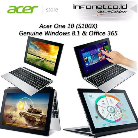 Jual Laptop Murah Layar Sentuh Acer One 10 S100x Notebook Multifungsi