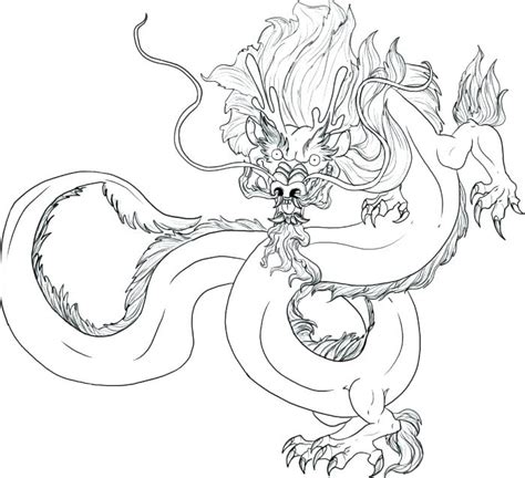 Complex Dragon Coloring Pages At Free Printable
