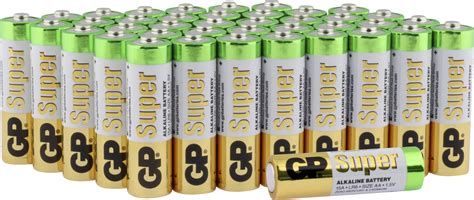 Gp Batteries Super Aa Batteri Alkali Mangan 15 V 40 Stk