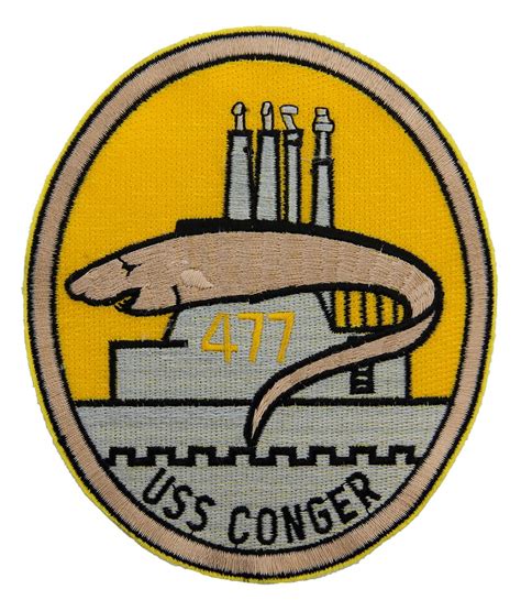 Uss Conger Ss 477 Eel On Sub Submarine Patch Flying Tigers Surplus