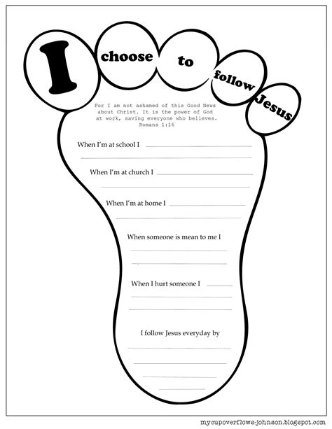 This literacy activity for preschoolers is purposeful and fun. I Choose to Follow Jesus | Childrens church lessons ...