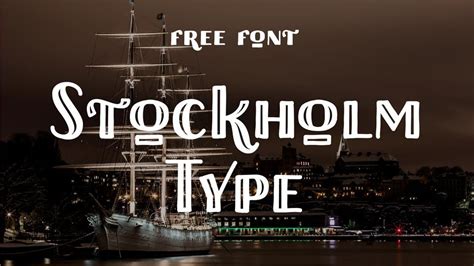 Stockholm Type Free Font · Pinspiry Free Font Fonts Typography Fonts