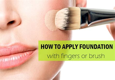There are at least five different types of brushes just for applying foundation, all of different shapes and sizes that are meant to be used depending on the type of foundation and finish you are looking for. How to Apply Foundation for Flawless Finish