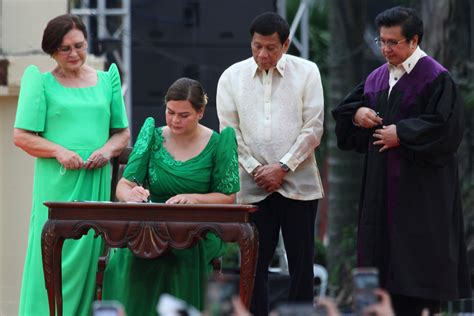 Duterte S Daughter Takes Oath As Philippine Vice President To Marcos