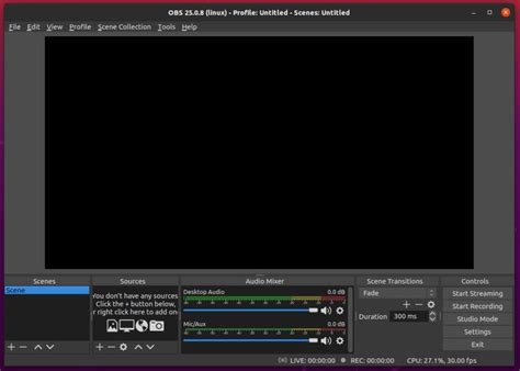 Obs Studio Screen Recorder For Linux The Linux User