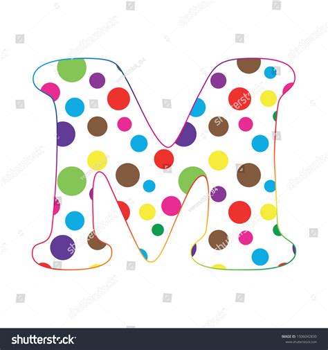Letter M Cartoon Fun Letters Alphabet Stock Vector Royalty Free