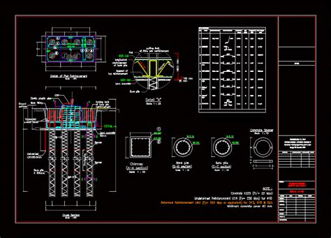 Detail Of A Tower Foundation Dwg Detail For Autocad Designs Cad