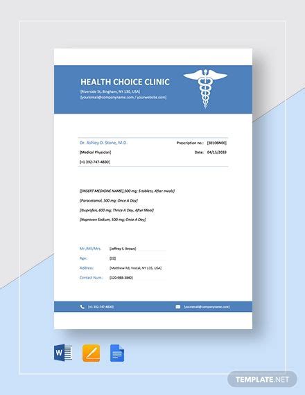 Doctor excuse letter for work excuse letter for absent in school. Doctor Letterhead Rx : Prescription Pad | Prescription pad, Medical prescription ...