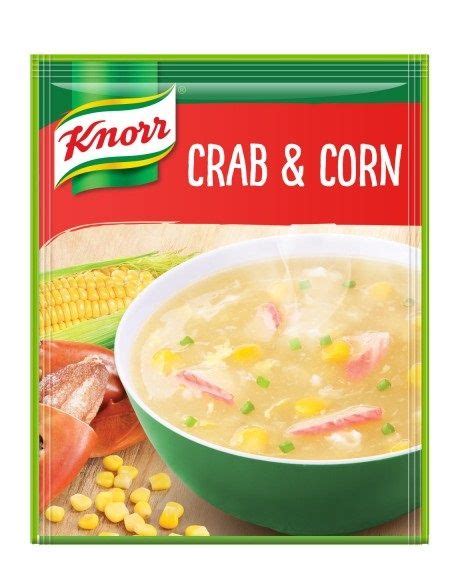 Serve it as a main meal or as an appetizer with each bowl of chicken corn soup contains 350 calories. Knorr Crab and Corn Soup Mix 60g | Crab and corn soup ...