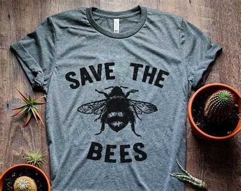 Bee Shirt Save The Bees Honey Bees Tshirt Bumble Bees Etsy Save The