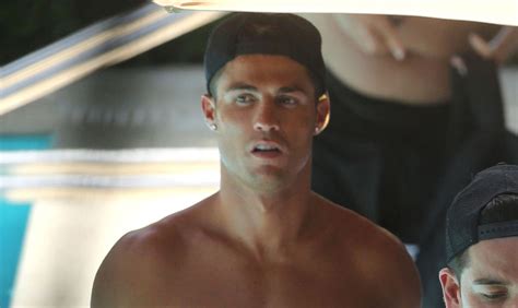 Cristiano Ronaldo Kisses Blonde Fitness Model At Miami Pool