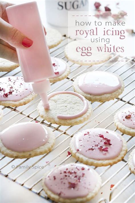 Royal icing for icing cookies. By using pasteurized eggs, you can safely make egg white ...
