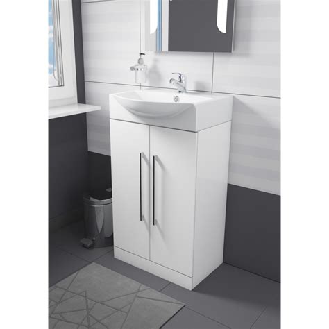 While the plumbing connections that your vanity requires should be fully accessible and easy to handle, you will have to look at how well your unit can be fixed. White Free Standing Bathroom Vanity Unit & Basin - W500mm ...