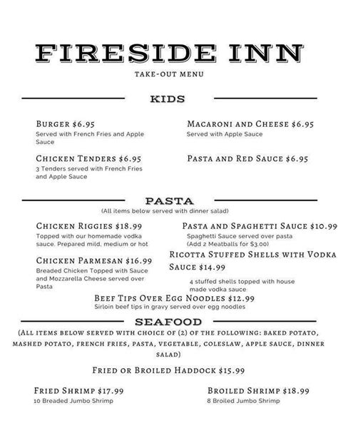 Fireside By The River In Baldwinsville Restaurant Menu And Reviews