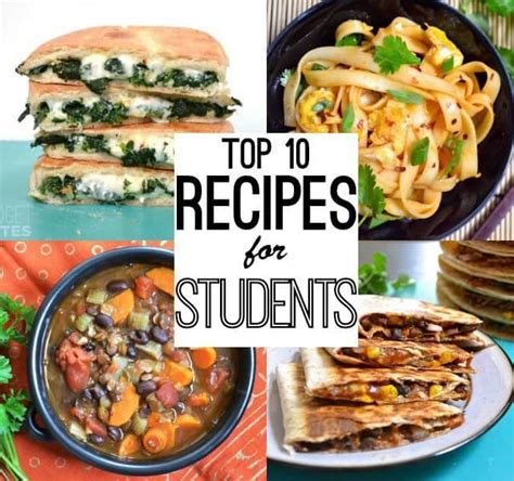 Make your health a priority this semester with our advice on healthy diets for college students. Top 10 Recipes for College Students - Budget Bytes