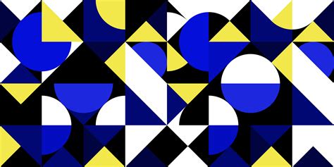 Abstract Geometric Blue And Yellow Background 957642 Vector Art At Vecteezy