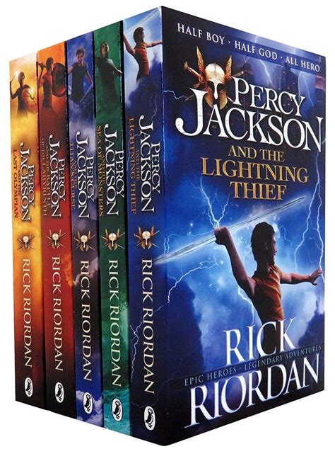 Percy Jackson Complete Series 5 Books By Rick Riordan