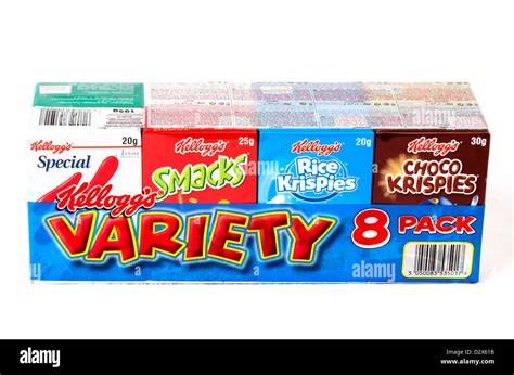 Kelloggs Variety Pack Breakfast Cereals Uk Stock Photo Alamy