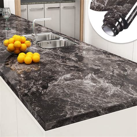 Buy Yenhome Faux Marble Counter Top Covers Peel And Stick 24 X 118 Inch
