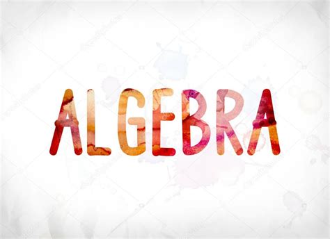 Algebra Concept Painted Watercolor Word Art — Stock Photo ...
