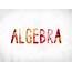 Algebra Concept Painted Watercolor Word Art — Stock Photo 