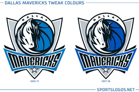 Mavericks Colour Change Logo 2017 18 Chris Creamers Sportslogosnet