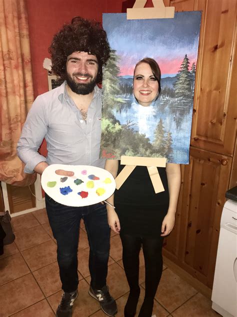 Bob Ross And Painting Halloween Costume Contest At Costume Works Com