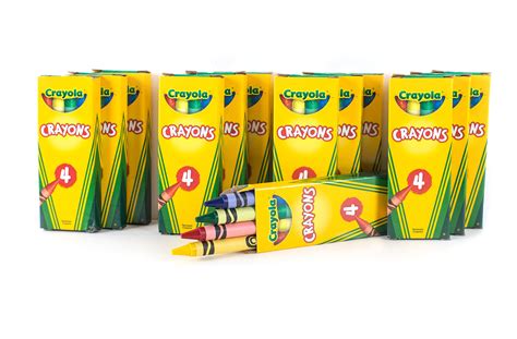 12 Boxes Crayola 4 Ct Crayon Party Favor Pack Colors Wp Ultimate Social