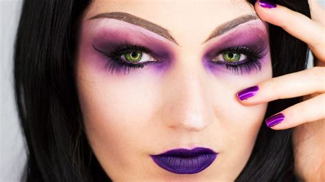 Purple Witch Halloween Makeup Tutorial Youtube
